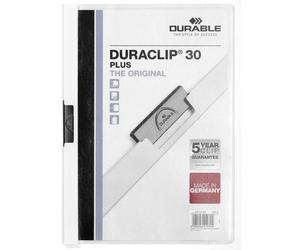 DURABLE Dosier Clip Duraclip PVC A4 2213 Blanco (Set de 25)