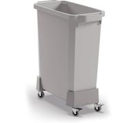 DURABLE Carrito para cubo de basura DURABIN 334037 – 60 L, polipropileno reciclado, color grafito