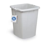 Durable Durabin Eco - Cubo de basura (90 L, certificado Blue Angel), asas de transporte cómodas, paquete de 6, color gris