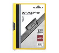 Durable Duraclip Portafolios amarillo A4 para 60 páginas