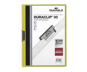 Durable Duraclip Portafolios verde A4 para 30 páginas