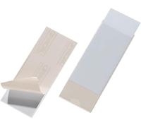 Durable Funda autoadhesiva Pocketfix, 150 x 58 mm, paquete de 10, 807519 | Bolsa transparente abierta por el lado, para marcar carpetas y archivos y presentar tarjetas de visita, Made in Germany