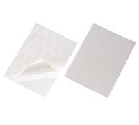 Durable Funda autoadhesiva Pocketfix A4, paquete de 50, 829619 | Bolsa transparente abierta en la parte superior, ancho 210 mm, para documentos y avisos en archivadores, Made in Germany