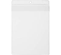 Durable Funda para información A4, 10 piezas, transparente, 230719 | Bolsa colgante con solapa protectora y perforación soldada, lámina extra fuerte, Made in Germany