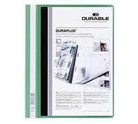 Durable Hunke & Jochheim - Carpeta de fundas DuraPlus®, plástico resistente, DIN A4, color verde A4