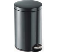DURABLE Papelera con pedal metálica 12L circular, 341158, Gris
