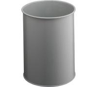 DURABLE Papelera metal 15L circular, 330110, Gris