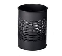 DURABLE Papelera metal 15L circular con perforaciones 165 mm, 331058, Gris