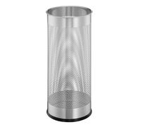 DURABLE Paragüero de acero inoxidable plateado con rejilla