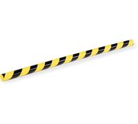 Durable Perfil de protección de bordes E8R, 1 m, paquete de 5, amarillo/negro, 1126130 ROUND