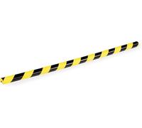 Durable Perfil protector de esquina C25R magnético, 1 m, paquete de 5 unidades, color amarillo/negro, 1110130