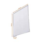 Durable Señal de pasillo adhesiva de PET transparente, pack de 10 unidades