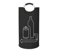 Durable Storage Collector - Organizador de reciclaje de 115 L, compartimento resistente con construcción reforzada, ahorro de espacio con asas de transporte, contenedor de utilidad, tela fuerte