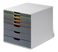 DURABLE Cajonera VARICOLOR® 7 cajones con etiquetas 292 x 280 x 356 mm multicolor