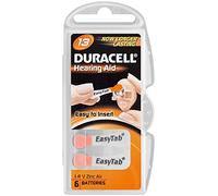 Duracell - Pila auditiva Easy Tab - 13 Naranja pack de 6