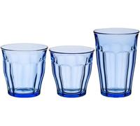 Duralex® Le Picardie® - Juego de 18 vasos (25 cl, 31 cl y 36 ristal de agua, zumo, refrescos y cócteles, vidrio templado ultra resistente, apto para lavavajillas, fabricado en Francia