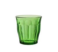 Duralex Set 4 Vasos Vidrio Templado 31 pilables, Pack Vasos Cocina Resistentes para Agua Zumo Refresco, Uso Diario, Colores Surtidos Colección Picardie