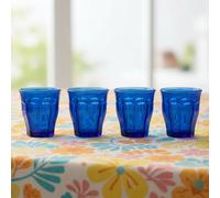 DURALEX | Set 4 Vasos Vidrio Templado 31 pilables, Pack Vasos Cocina Resistentes para Agua Zumo , Uso Diario, Colección Picardie