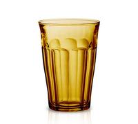 Duralex Set 6 Vasos Vidrio Templado 36cl Apilables, Pack Vasos Cocina Resistentes para Agua Zumo Refresco, Uso Diario, Colores Surtidos Colección Picardie