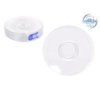 Duralex Set de 6 Platos Transparentes Caprice 14cm