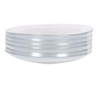 Duralex - Set de 6 Platos Transparentes Gigogne 134cm - Platos Resistentes y Duraderos, Ideales para el Uso Diario, de Vidrio Templado, Versátiles y Fáciles de Limpiar, Aptos para Lavavajillas