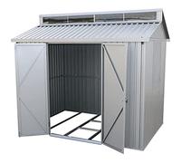 Duramax - caseta cobertizo jardín - Duramax - Caseta cobertizo jardin - Aluminio - color gris plata - 2.63 x 1.83 x 2.31 metros - incluye suelo