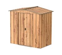 Duramax - caseta cobertizo jardín - TOP VENUS 6X4 - Resina PVC - color imitación madera - 2.01 x 1.23 x 1.2 metros