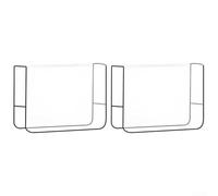 Durashmall 2 fundas protectoras para sillas de salón, fundas cuadradas transparentes para la mayoría de sillas estándar, protección de vinilo impermeable para uso en salón, restaurante, oficina (es