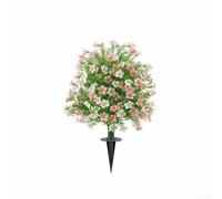 Durashmall Árbol topiario artificial de boj con estaca para el suelo, 60 x 40 cm, arbusto falso resistente a los rayos UV, para decoración de jardín al aire libre, planta sintética para todo tipo de
