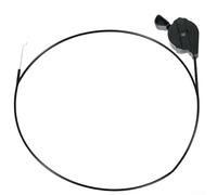 Durashmall Cable del acelerador para cortacésped BOSCH, cable de control de palanca de 183 cm, ajuste de extremo en zigzag ajustable, montaje flexible para izquierda/derecha/superior/inferior, pieza