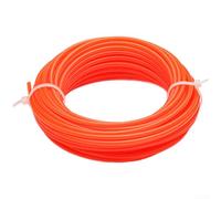 Durashmall Cuerda de corte de alambre de acero de 3.0 mm, cuerda de nailon resistente para cortacésped, repuesto de carrete de césped, accesorios de herramientas de jardín de larga duración (B)