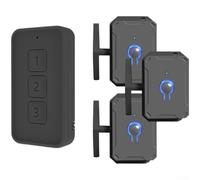 Durashmall Interruptor de luz remoto inalámbrico, sin necesidad de cableado, control inteligente RF433 para el hogar, fácil instalación, funciona con pilas, para luces estándar, diseño compacto
