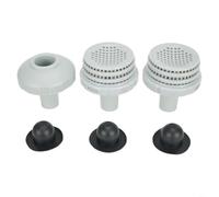 Durashmall Kit de conector de chorro de agua para piscina con boquilla de entrada de rejilla de filtro de salida, como se muestra, color para piscinas Intex sobre el suelo, piezas de montaje de 1.25