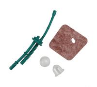 Durashmall Kit de mantenimiento con filtro de aire, línea de combustible y bombillas compatible con recortadoras y desbrozadoras FS55 FS45 FS46 FS38 KM55 KM55C, verde y negro