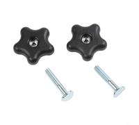 Durashmall Kit de pernos de mango en forma de ciruela, piezas de repuesto para cortacésped y soplador de nieve, para modelos 92-2260 106-4161 107-3844, perilla de agarre seguro y montaje de tornillo