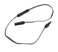 Durashmall Línea de extensión de cable plano fotovoltaico, para alimentación de panel solar, cable de cobre de 50 cm, conecta inversor a través de ventana o puerta sin taladrar, flexible delgado, para