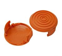 Durashmall Paquete de 2 tapas de cubierta de carrete naranja para recortadora de césped GT30, material ABS de alta resistencia, instalación sin herramientas, pieza de repuesto para mantenimiento de