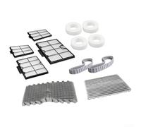 Durashmall Placa de filtro de repuesto y kit de cepillo activo frontal para Dolphin Plus, incluye pistas de cepillo trasero, anillos de escalada, piezas 9991463-R4 9983122-R1