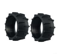 Durashmall Polea de goma antipolea para cortacésped robótico Dreame A1, accesorio de repuesto para rueda delantera, color negro, 110 x 40 mm, pieza de cortacésped fácil de instalar para reducir el