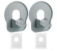 Durashmall Soporte para manguera de piscina, accesorios de piscina, marco de soporte para tuberías y mangueras de 1 pulgada con cinta, para piscinas inflables Intex y comunes, gris (paquete de 2)