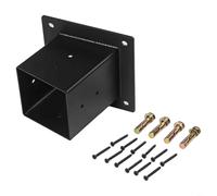 Durashmall Soportes inclinados para pérgola de techo de montaje en pared de 4 x 4 pulgadas, accesorios de soporte de poste para porche, cenador, estructura al aire libre, kit de conexión de acero