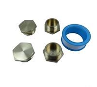 Durashmall Tapa de latón para manguera de jardín, conector hembra doble de 34 pulgadas, sellado a prueba de fugas para el cuidado de plantas al aire libre, sistema de riego, ajuste de metal, acabado