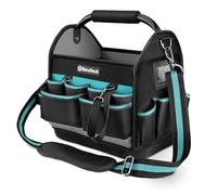 DURATECH Bolsa Portaherramientas de 30,5cm de Poliéster 900D | Bolsa de Herramientas con Base Impermeable, Gran Apertura, Asa de Transporte y Correa de Hombro Ajustable