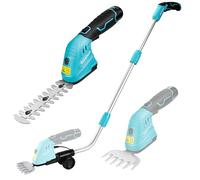DURATECH Tijera Cortacésped y Arreglasetos 2 en 1, 12V