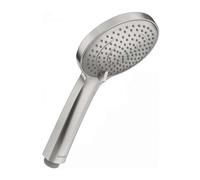 Duravit - Alcachofa de ducha, 3 chorros, MinusFlow, acero inoxidable cepillado UV0652016070
