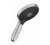 Duravit - Alcachofa de ducha, 3 chorros, MinusFlow, acero inoxidable cepillado UV0652017070