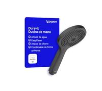 Duravit - Alcachofa de ducha, 3 chorros, MinusFlow, negro mate UV0652017046