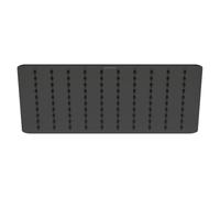 Duravit Alcachofa de ducha universal de acero inoxidable, alcachofa de ducha con tipo de chorro Rain, grifo de ducha rectangular (diámetro de 300 mm), alcachofa ajustable en ángulo, ducha de lluvia