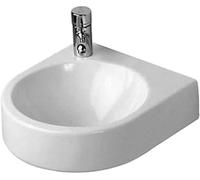 Duravit Architec lavabo 38x36 cm semicircular clásico blanco brillante 0766350009