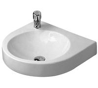 Duravit Architec lavabo 57.5x52 cm semicircular clásico blanco brillante 0449580009